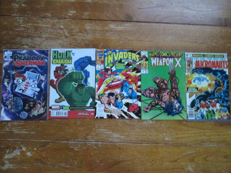 mixed lot of 5 comic books- the mic...