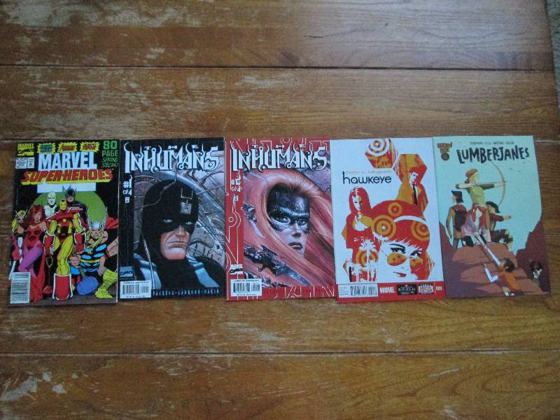 mixed lot of 5 comic books- the inh...