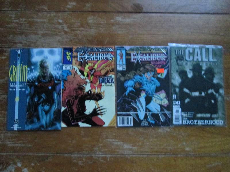 mixed lot of 4 comic books- Excalib...