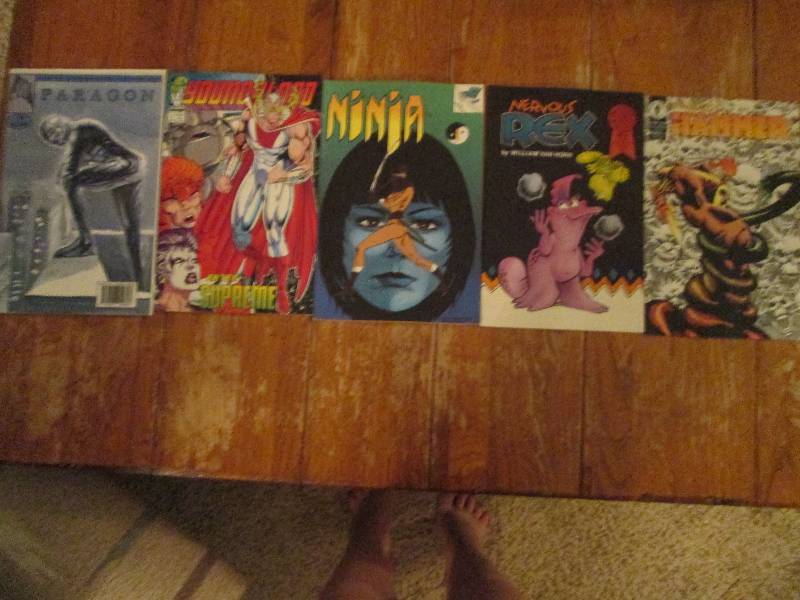 mixed lot of 5 comic books- ninja, ...