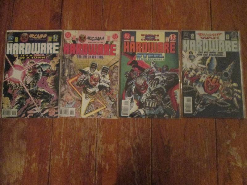 lot of 4 comic books- hardware welc...