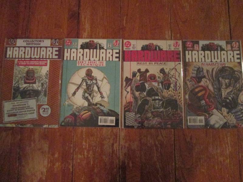 lot of 4 comic books- hardware don...