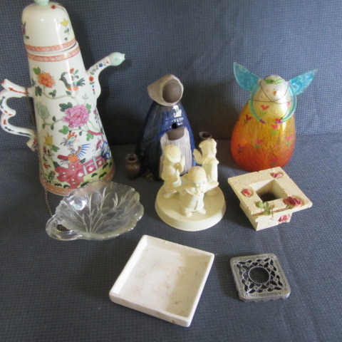 Teapot, Angels, Candle Holders