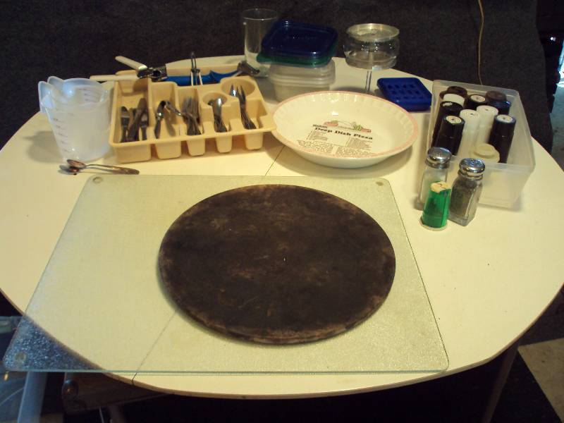 Cutting Board, Baking Stone & Misc Kitchen items