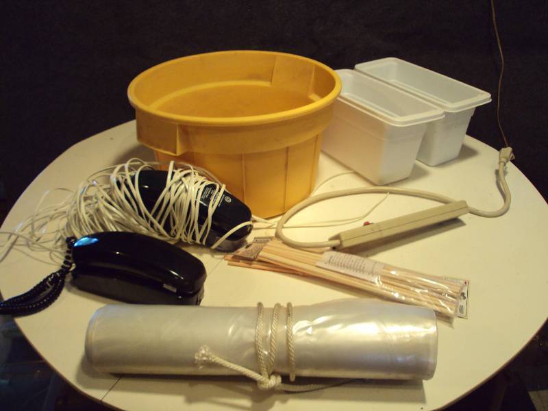 Storage Tub and Poly Wrap