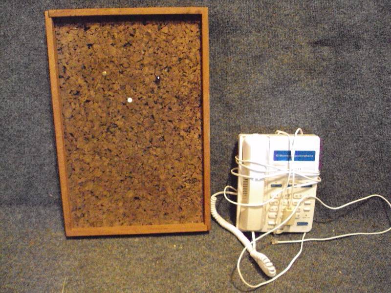 Cork Board and Phone