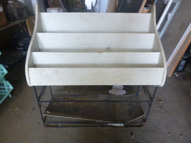 lot 130 image: Wood and Metal Shelf
