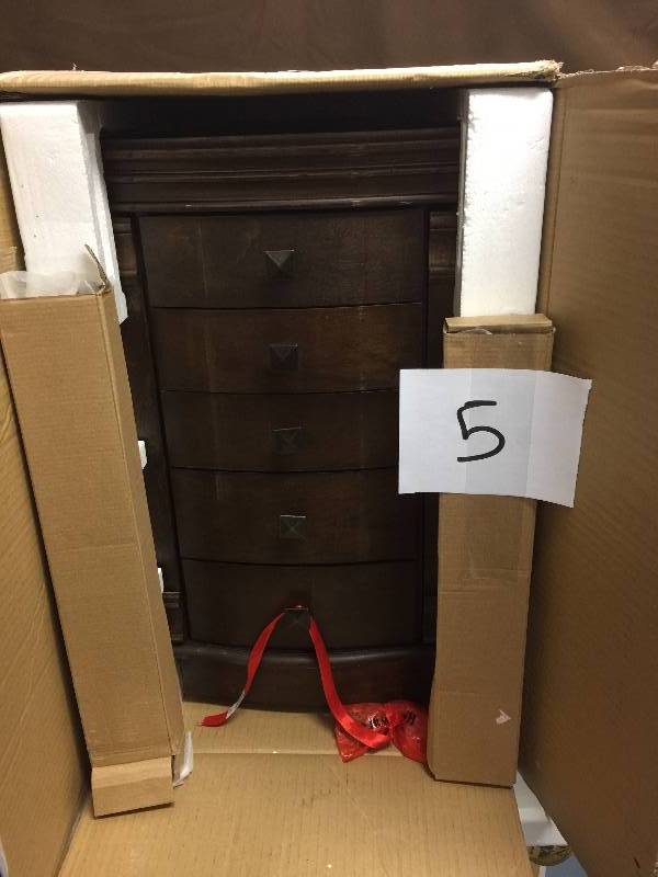 lot 5 image: Angela Jewelry Armoire