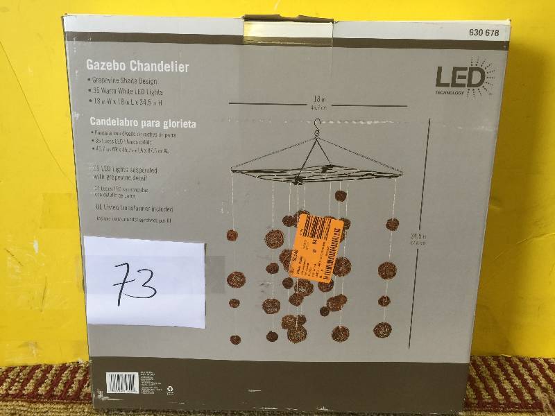 lot 73 image: Gazebo Chandelier