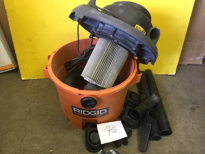lot 75 image: Ridgid 12 Gal Wet  Dry Vac