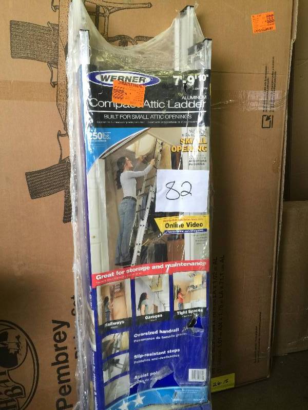 lot 82 image: Compact Attic Ladder 7-9