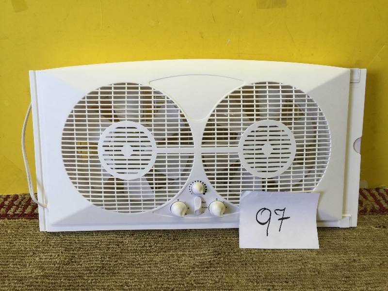 lot 97 image: HDX Twin Window Fan