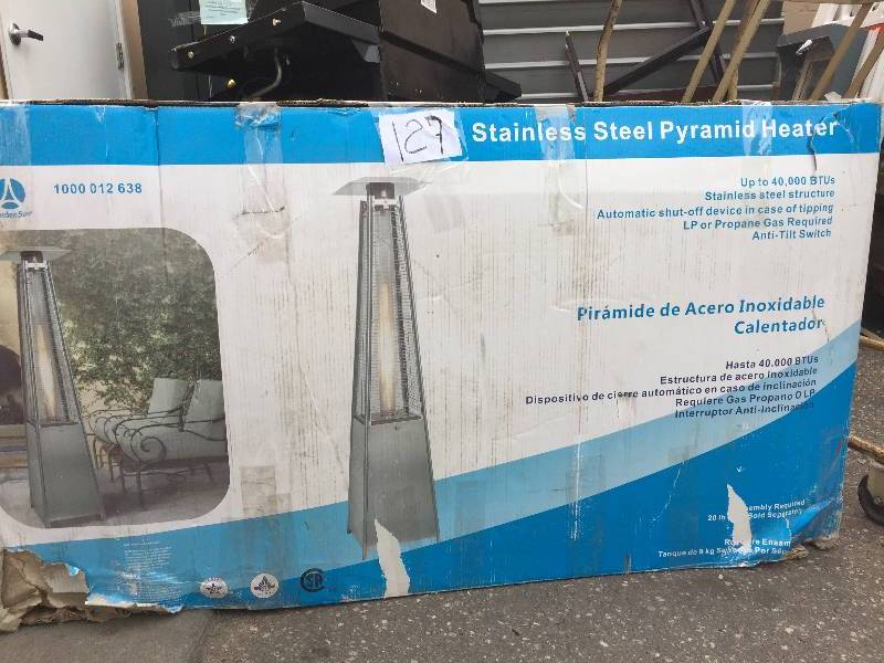 lot 127 image: Stainless Steel Pyramid Heater