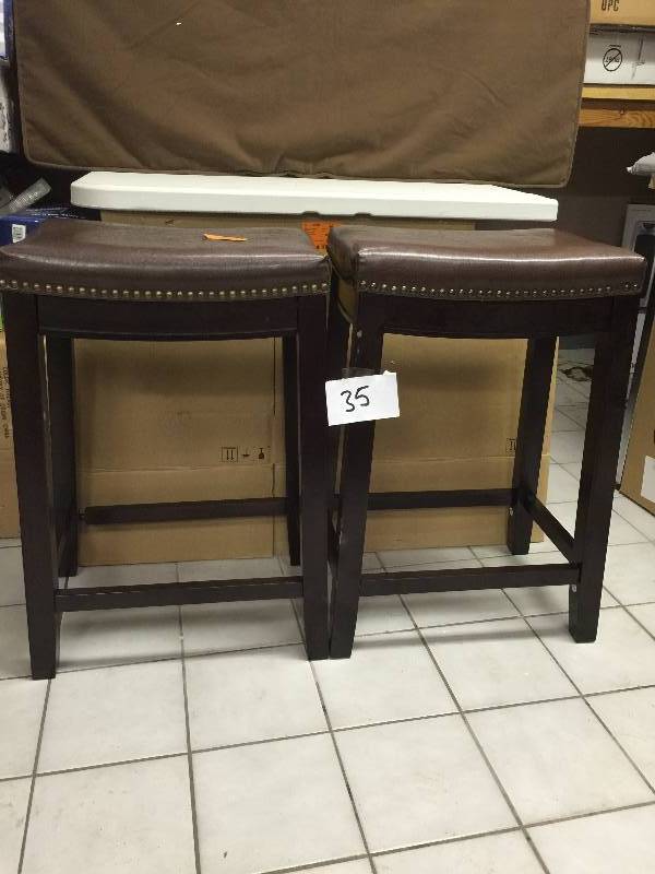 lot 35 image: Lot of 2 Allure Bar Stools