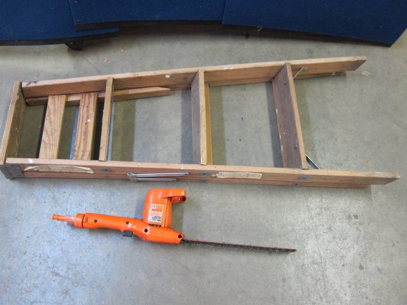 Black&Decker Electric Hedge Trimmer & Ladder