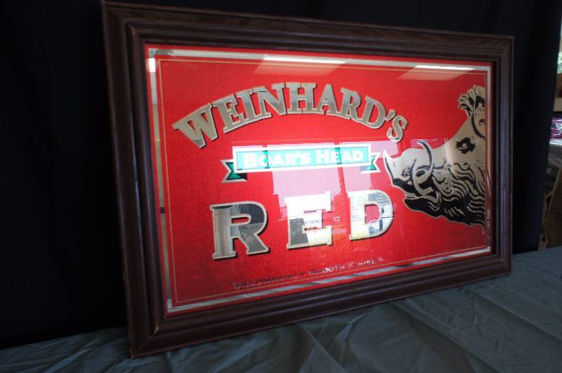 lot 13 image: Henry Weinhards Boars Head Red Mirror