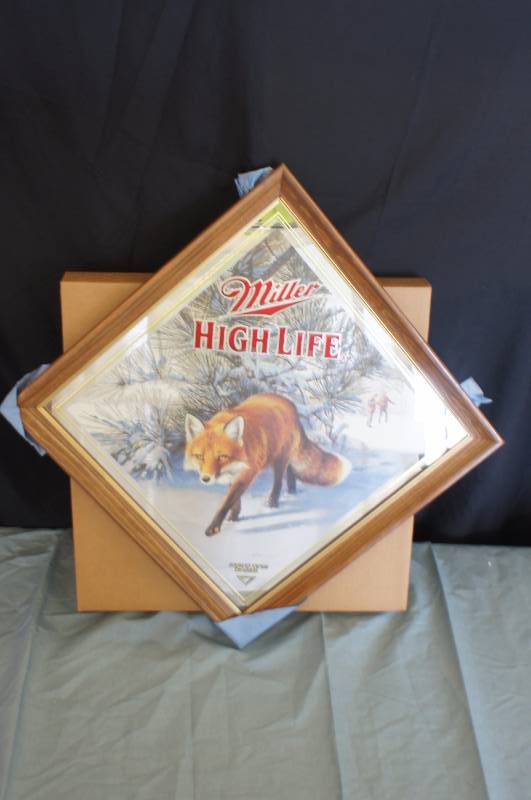 lot 35 image: Miller High Life Sly Red Fox Mirror