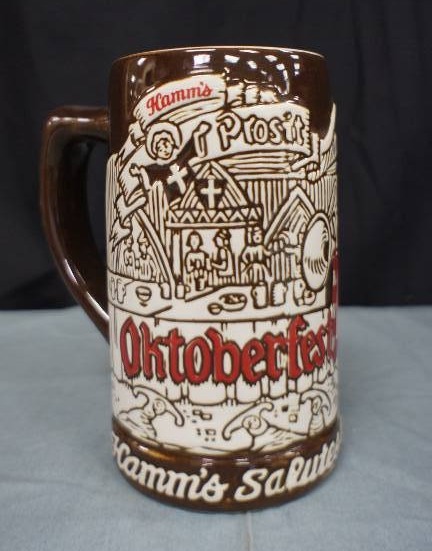 lot 99 image: Hamms 1973 Oktoberfest Stein