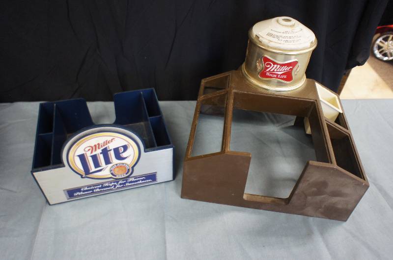 lot 108 image: Miller High Life Bar Caddy  Miller Lite Bar Caddy