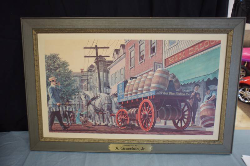 lot 109 image: Pabst Framed Distributor Picture