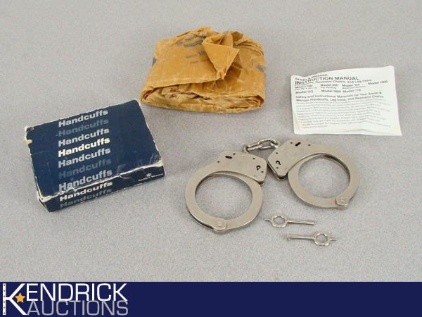 Vintage Mint Condition Smith & Wesson Handcuffs with Keys