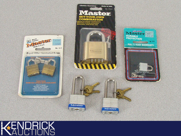 Lot of 6 NEW Master Locks Padlocks