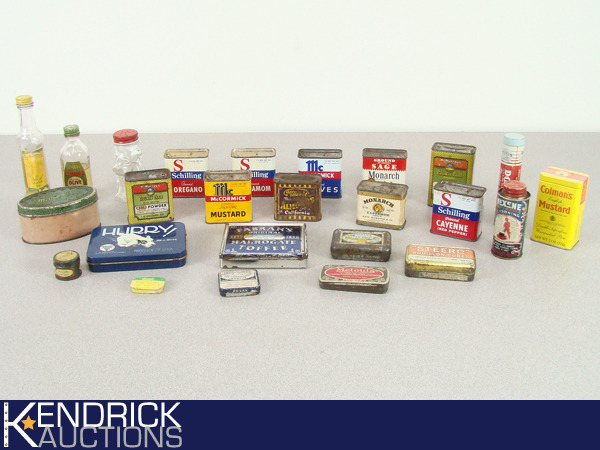 Lot of Vintage Spice, and Snake Oil Tins