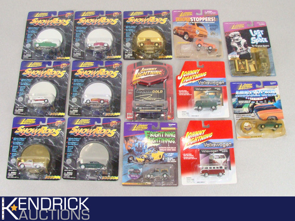 14 Vintage MINT ON CARD Johnny Lightning Cars