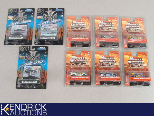 9 Vintage MINT ON CARD Muscle Machines