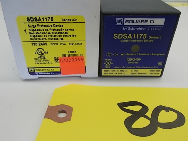 lot 80 image: Square D SDSA1175 Surge Protector, ...