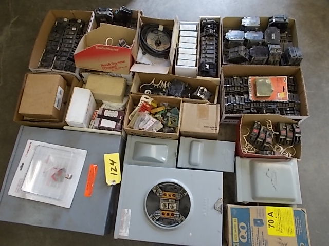 lot 124 image: Asstd Electrical Switch Boxes...