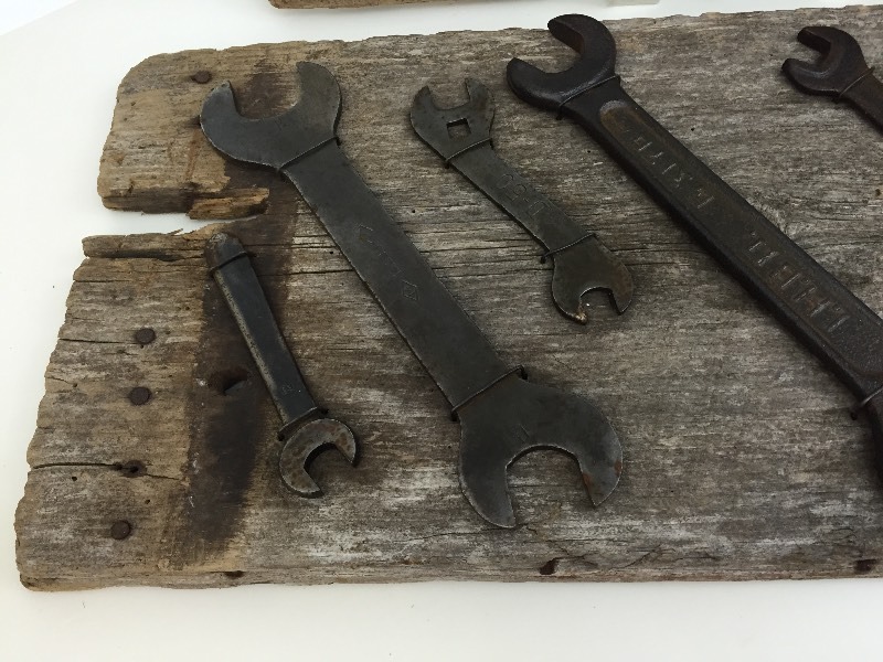 10 Antique Tractor Wrenches - John Deere, International Harvester & others