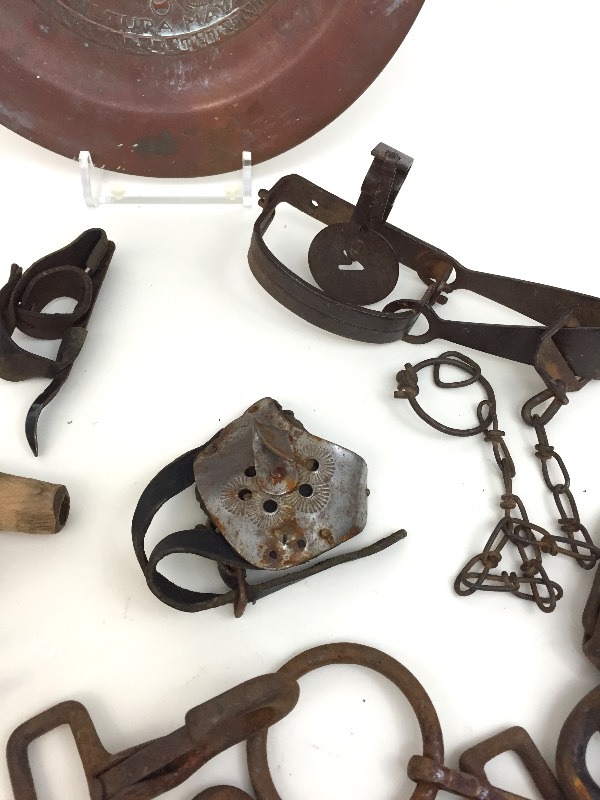 Metal & Wood Lot - Asst antiques Spigot, Husker, Plate, Bead Loom etc.