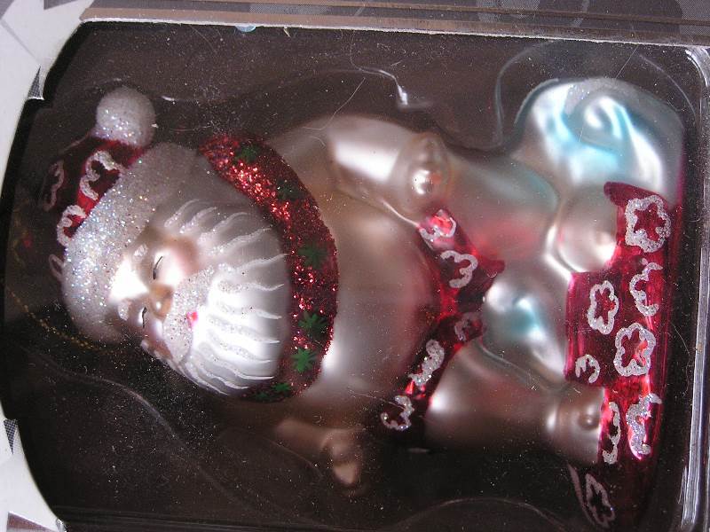 MERCURY GLASS CHRISTMAS ORNAMENT
