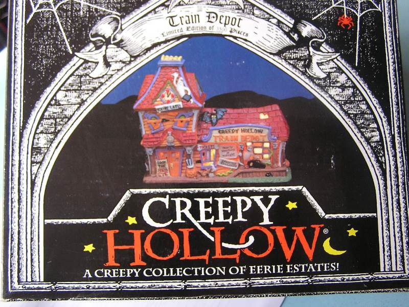 CREEPY HOLLOW HALLOWEEN HOUSE TRAIN DEPOT