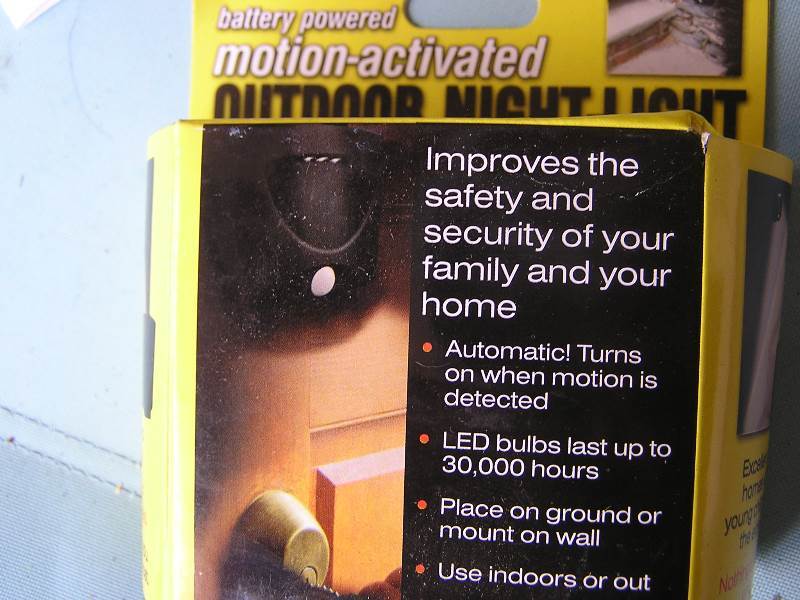 MAXA BATTERY MOTION ACTIVATED LIGHT