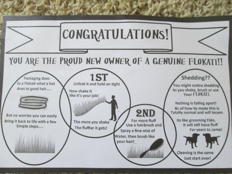 Brand New Flokati area rug