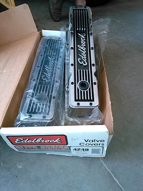 Brand New In The Box Edelbrock Valve Covers-Fit Small Block Chevrolets