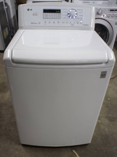 lot 8 image: LG Washer - Model # (WT4870CW)