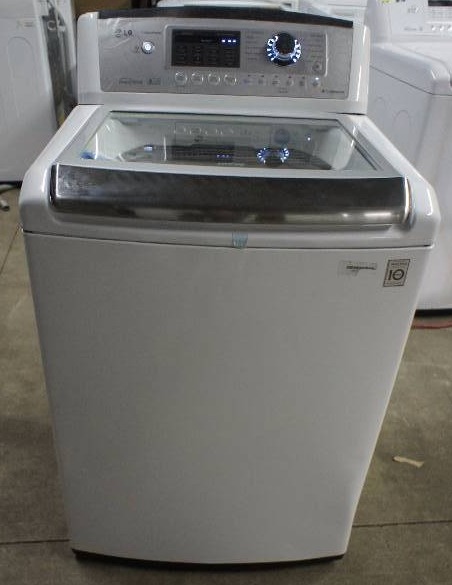 lot 6 image: LG Washer - Model # (WT5070CW)