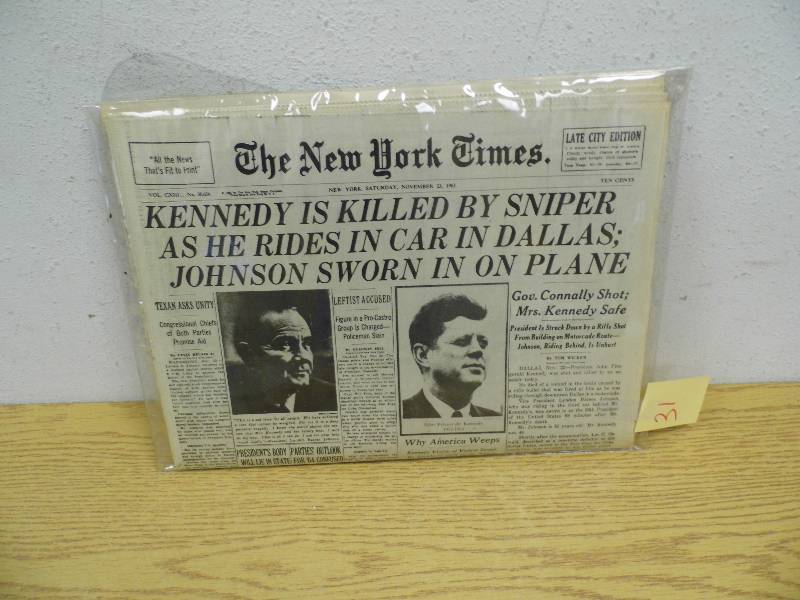 lot 31 image: 1963 New York Times