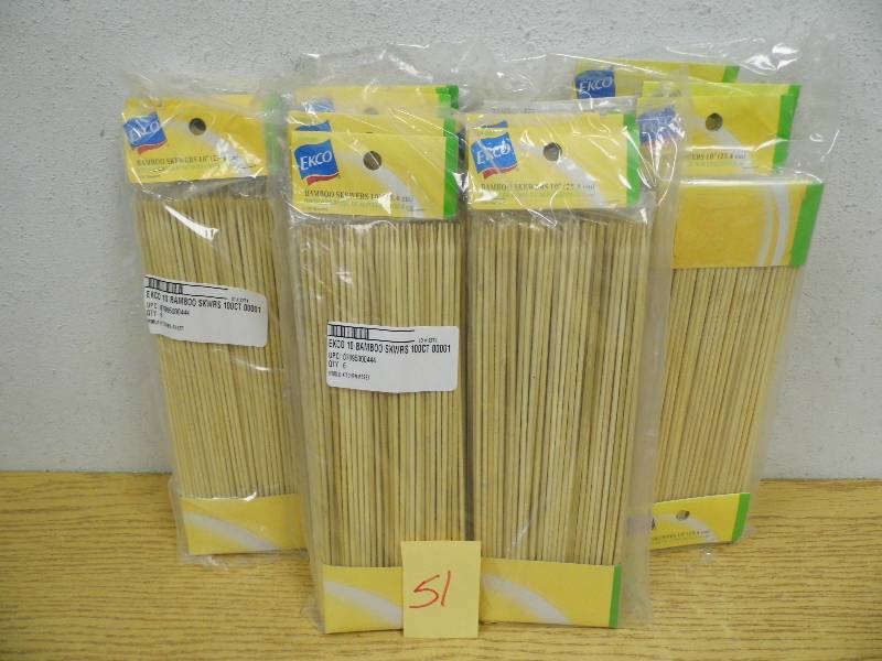 lot 51 image: New Bamboo Scewers