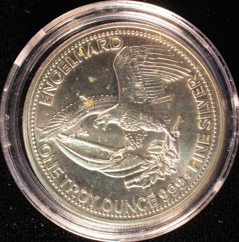 1985 PROSPECTOR 1 TROY OZ. .999 FINE SILVER ROUND