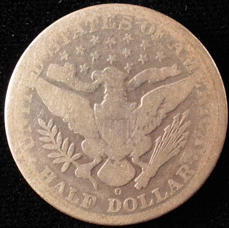 1897 O BARBER HALF DOLLAR GOOD BETTER DATE