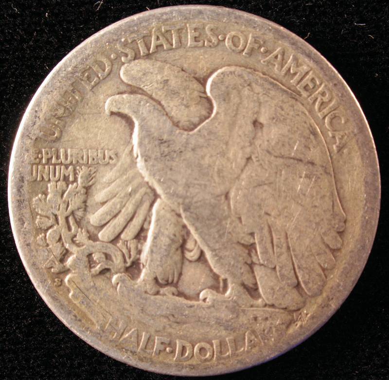 1920 S WALKING LIBERTY SILVER HALF DOLLAR