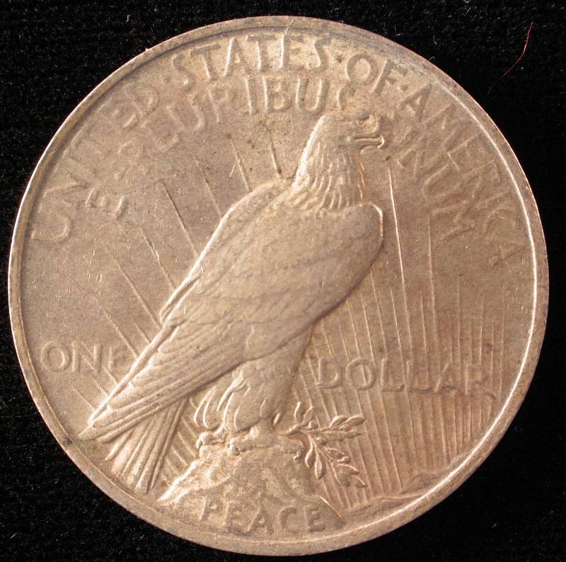 1922 PEACE SILVER DOLLAR XF