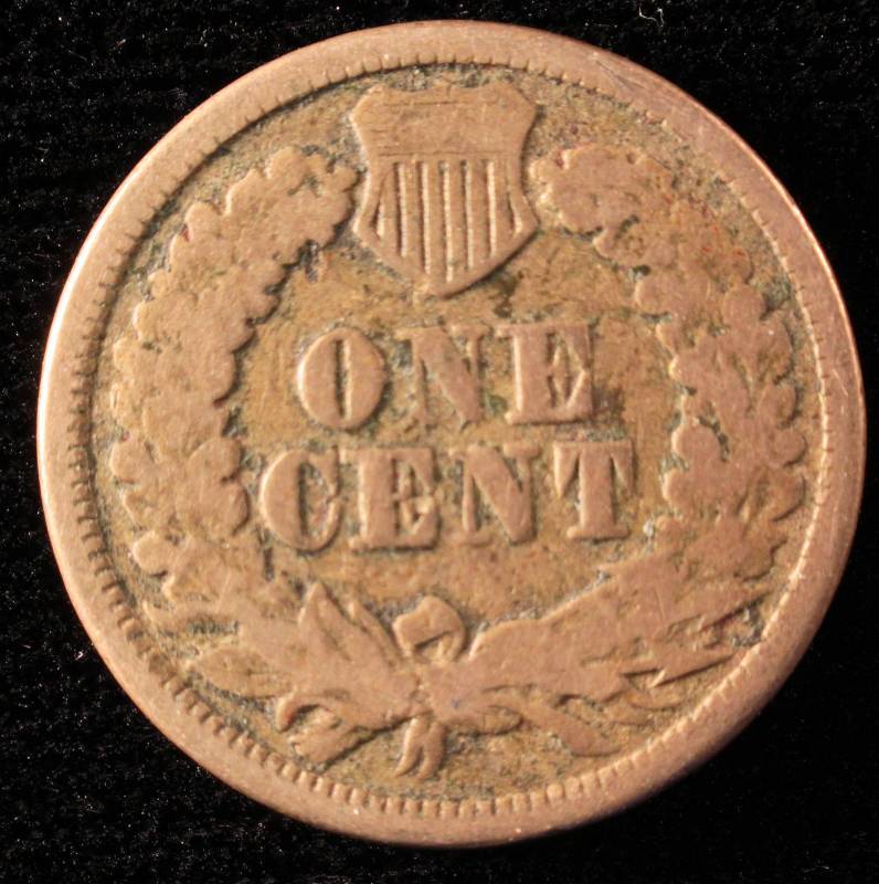 1861 COPPER NICKEL INDIAN HEAD CENT VG