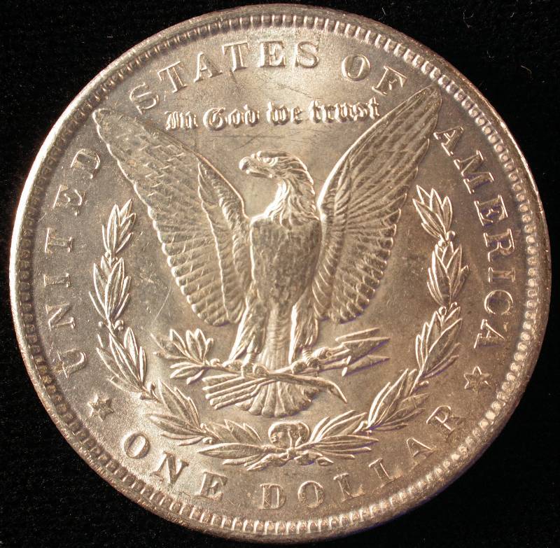 1889 US MORGAN SILVER DOLLAR AU