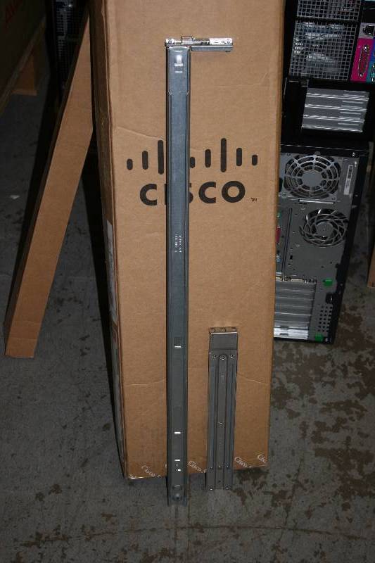 lot 69 image: Box Lot of  Cisco Metal Tracks wPre-Drilled Holes 2 Sizes.