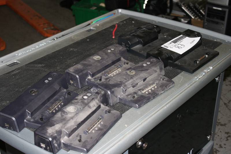 lot 83 image: Lot of (6) Dell Laptop Port ReplicatorsDocking Stations Including Models PR01X And More.